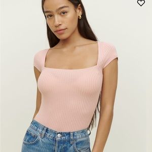 Reformation Bardot Knit Top